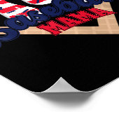 4. Juli Baseball Mama Eis Drip Baseball Mama Poster (Ecke)