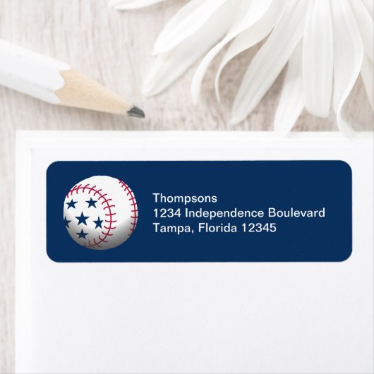 4. Juli Baseball-Rücksendeadresse (Insitu)