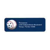 4. Juli Baseball-Rücksendeadresse (Vorne)