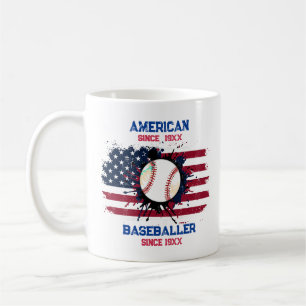 4. Juli Baseball USA Unabhängigkeitstag Geschenk Kaffeetasse
