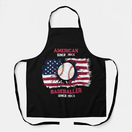 4. Juli Baseball USA Unabhängigkeitstag Geschenk Schürze (Vorderseite)