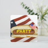 4. Juli Bash Einladung (Stehend Vorderseite)