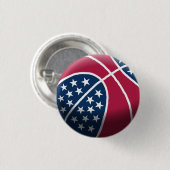 4. Juli Basketball Button (Vorne & Hinten)