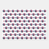 4. Juli Basketball Geschenkpapier Set (Vorderseite)