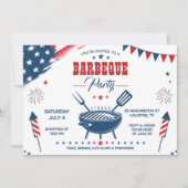 4. Juli BBQ-Party-Einladung Einladung (Vorderseite)