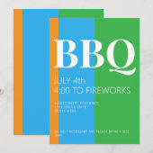 4. Juli BBQ-Party-Einladung Einladung (Vorne/Hinten)