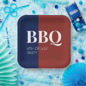 4. Juli BBQ-Party Pappteller (Party)