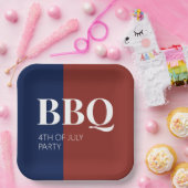 4. Juli BBQ-Party Pappteller (Party)