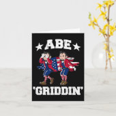 4. Juli Benjamin Franklin Griddy Ben Griddin Karte (Gelbe Blume)