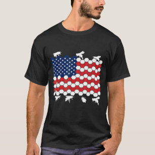 4. Juli Bienenzüchter US-amerikanische Flagge Juli T-Shirt