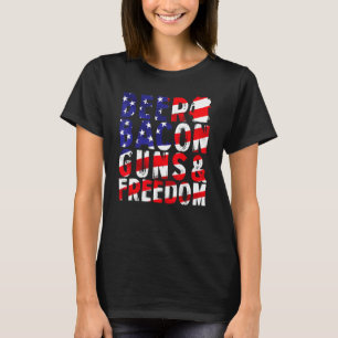 4. Juli Bier Bacon Waffen und Freiheit T-Shirt