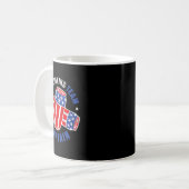 4. Juli Bierdose Flagge USA Trinkteam Tees Kaffeetasse (Vorderseite Links)
