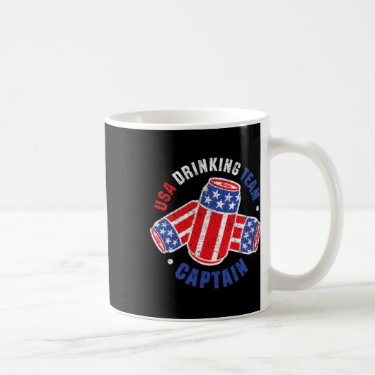 4. Juli Bierdose Flagge USA Trinkteam Tees Kaffeetasse (Rechts)