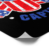 4. Juli Bierdose Flagge Usa Trinkteam Tees Poster (Ecke)