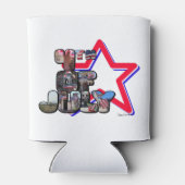 4. Juli Big Letter Star Dosenkühler (Rückseite)