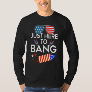 4. Juli bin ich gerade hier, um die US-Flagge Sung T-Shirt