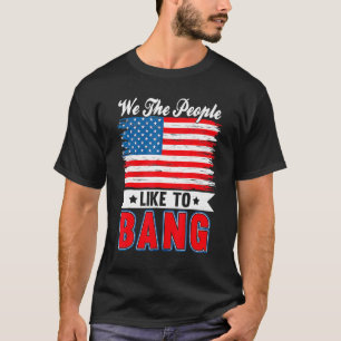 4. Juli bin ich nur hier für Patriotische Feuerwer T-Shirt