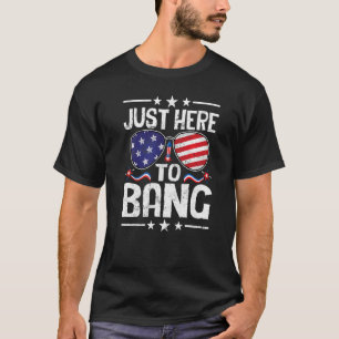 4. Juli bin ich nur hier, um Amerikanische Unabhän T-Shirt