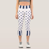 4. Juli Blue Stars High Waisted Capris (Vorderseite)