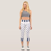 4. Juli Blue Stars High Waisted Capris (Vorderseite)