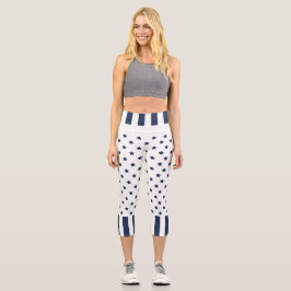 4. Juli Blue Stars High Waisted Capris