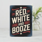 4. Juli Booze Party | Rot weiß und Stiefel Programm (Stehend Vorderseite)