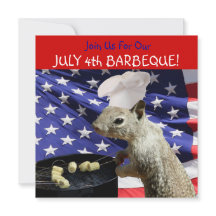 4. Juli BQin Eichhörnchen Einladungen