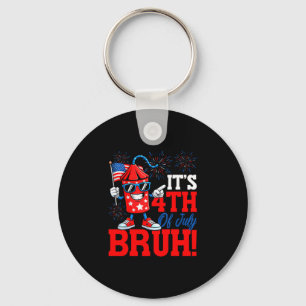 4. Juli Bruh Feuerwerk USA-Flagge patriotische Män Schlüsselanhänger