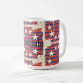 4. Juli, Bundesstaatliches Urlaubsgeschenk Kaffeetasse (VorderseiteRechts)