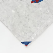 4. Juli Burger & Hot Dog Glitzer Picnic Blanket Fleecedecke (Ecke)
