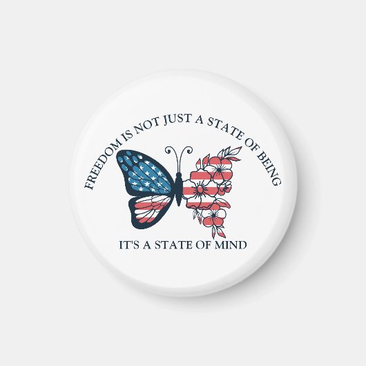 4. Juli Butterfly Magnet (Vorne)