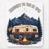 4. Juli Campinganhänger Berge Mousepad (Vorne)