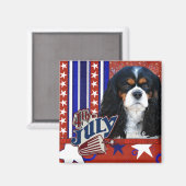 4. Juli - Cavalier - Tri-color Magnet (Vorderseite/Rückseite)