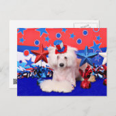 4. Juli - Chinesisch kreiert - Bindestrich Postkarte (Vorne/Hinten)