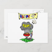 4. Juli Cookie Postkarte (Vorne/Hinten)