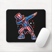 4. Juli Cooler Dabbing Boy American Flag Patriot Mousepad (Mit Mouse)