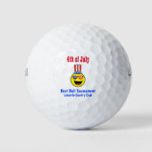 4. Juli Cooles Patriotisches Turnier Outing Golfball (Vorderseite)