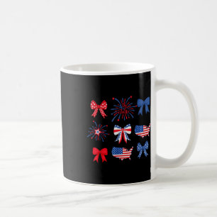 4. Juli Coquette-Bogen Feuerwerk Rot Weiß Und B Kaffeetasse