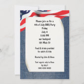 4. Juli Corgi Dog Einladung (Rückseite)