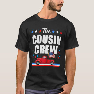 4. Juli Cousin Crew American Flag Car T-Shirt