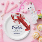 4. Juli Crawfish Boil Sommer Party weiß Pappteller (Party)