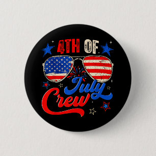 4. Juli-Crew Familie patriotische Männer Frauen Ki Button