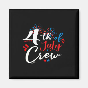 4. Juli-Crew Feuerwerk Unabhängigkeitstag Familie Magnet