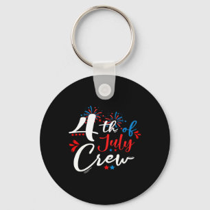 4. Juli-Crew Feuerwerk Unabhängigkeitstag Familie Schlüsselanhänger