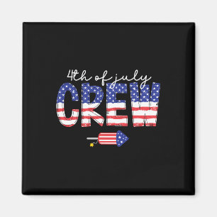 4. Juli Crew Matching Family Funny Vierten von J Magnet