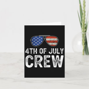 4. Juli Crew Matching Family Outfits Men Women Karte