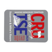 4. Juli Cruise Squad Custom Year Magnet (Horizontal)