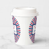 4. Juli Custom American Family Summer GRILLEN Part Pappbecher (Rechts)