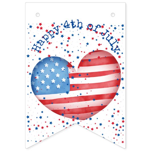 4. Juli Custom bunting Banner Frack (Zweite Fahne)