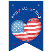 4. Juli Custom bunting Banner Frack (Erste Fahne)